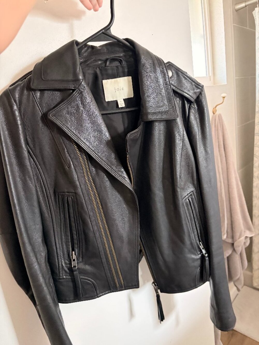 Joie Ailey Lamb Leather Jacket